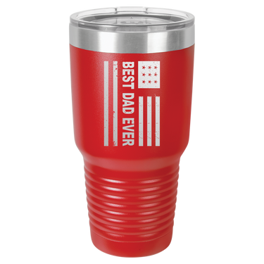 Patriotic Best Dad Ever 30oz Ringneck Tumbler